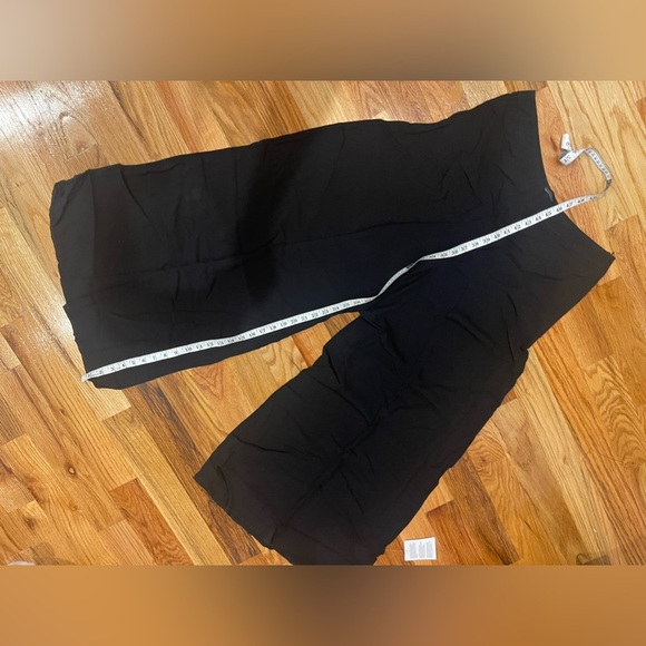 ASOS Curve Elegant Black Wide Leg Pants - Picture 7 of 9